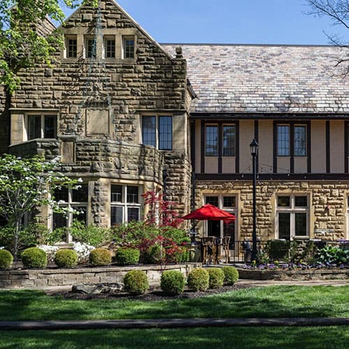 Evening view of the historic Granville Inn